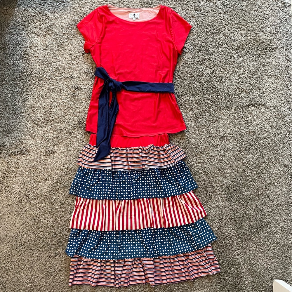 Dainty Jewells Swim skirt and shirt